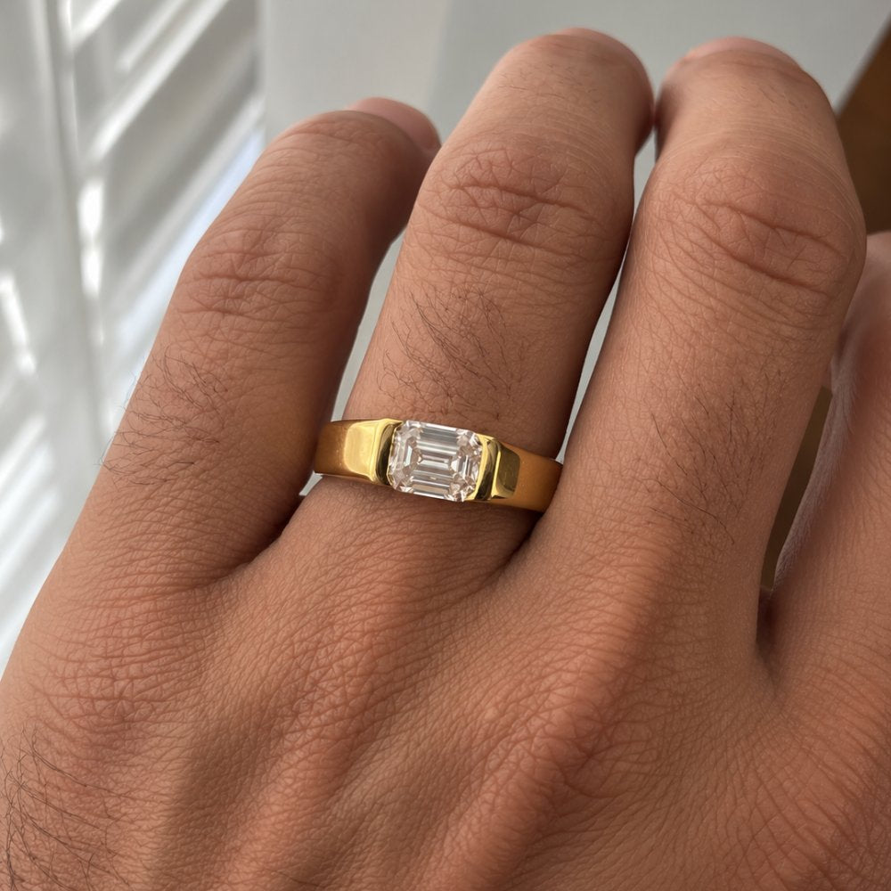 Koa 1ct Emerald Unisex Ring