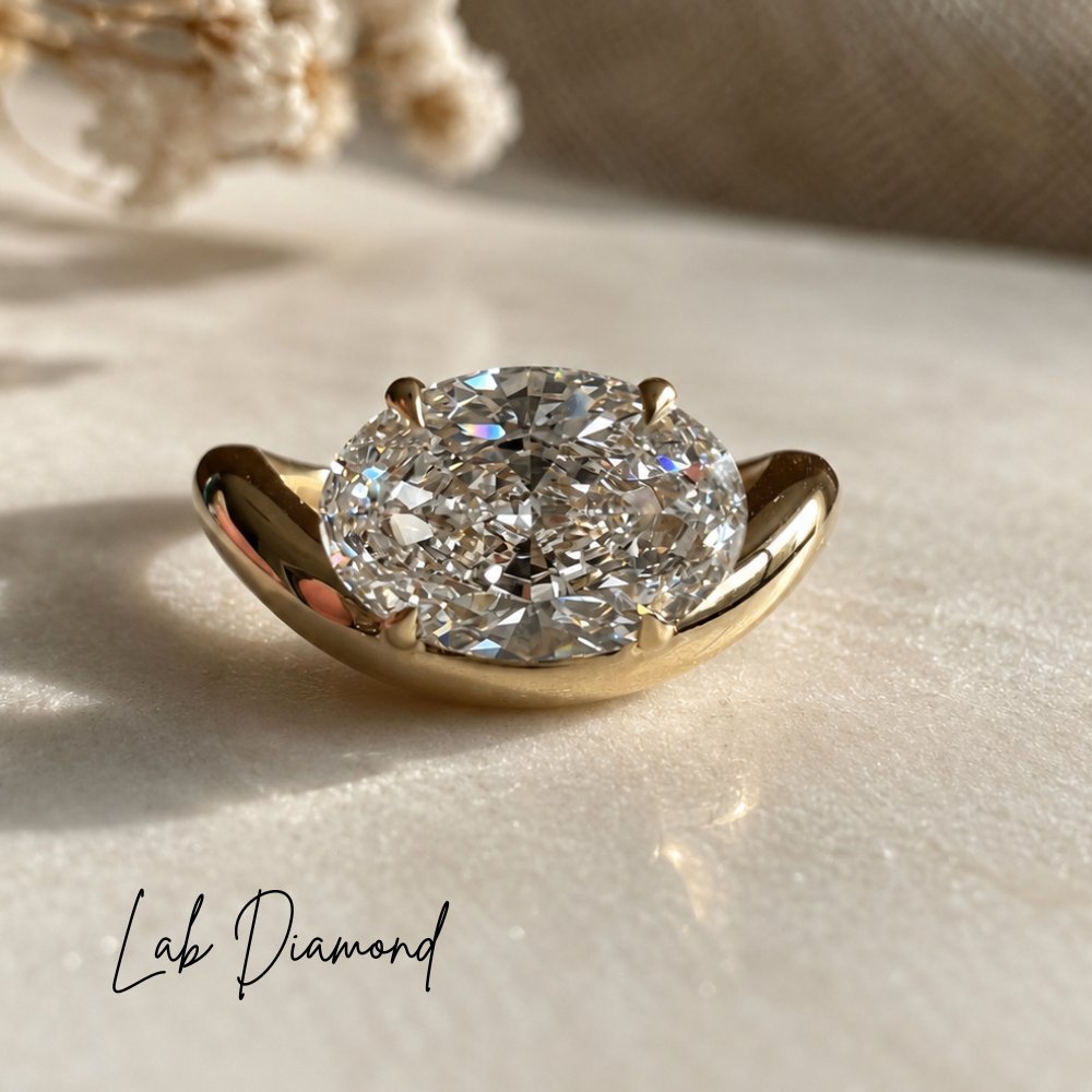 Olive 2-2.5ct Oval Contour Ring
