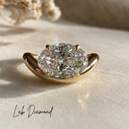 Olive 2-2.5ct Oval Contour Ring