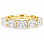 Orla 2.5CTW Oval East-West Half Eternity Band