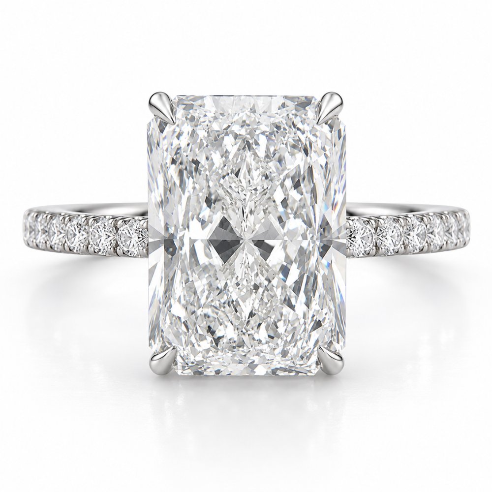 Rosalie 4-4.5ct Radiant Pave Ring