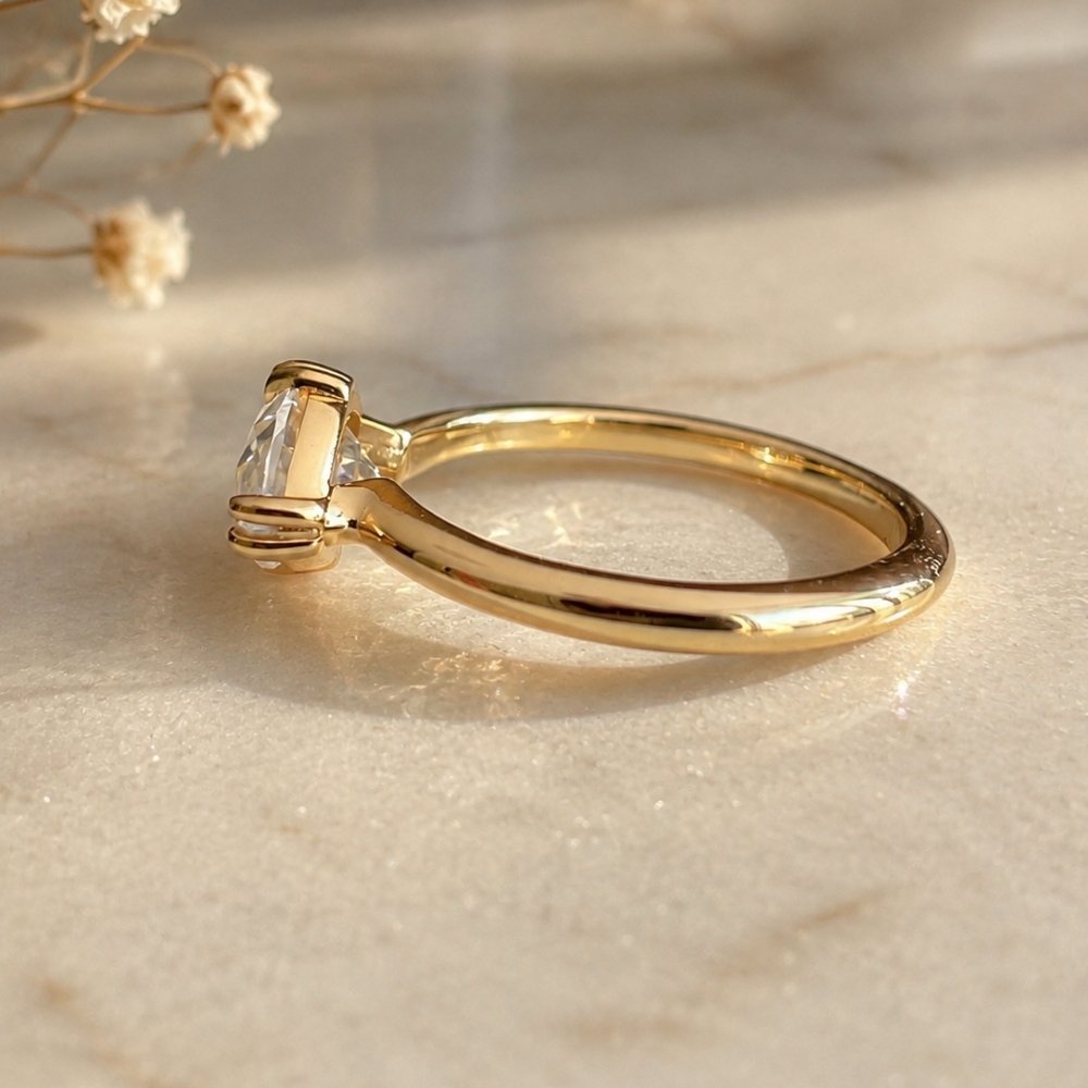 Macey 2ct Marquise East West Ring