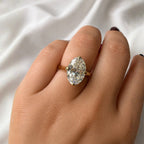 Olivia 4ct Oval Cut Compass Set Solitaire Ring