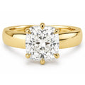 Signature Cressida 3ct Cushion Cut 5mm Wide Band Ring image 0