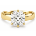 Signature Cressida 3ct Cushion Cut 5mm Wide Band Ring image 0