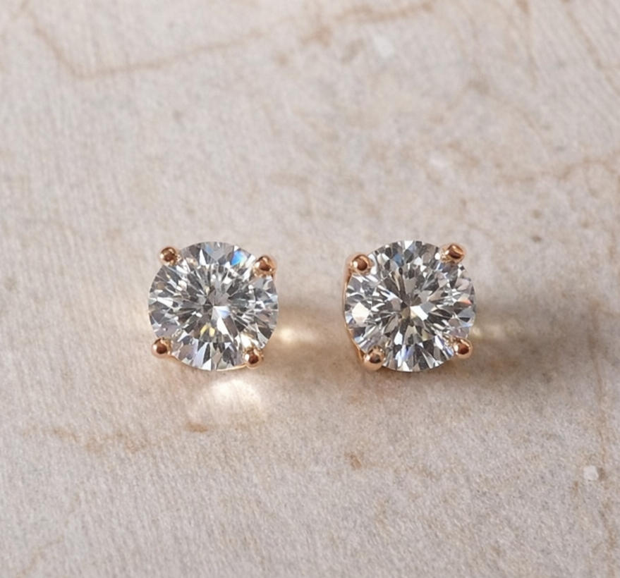 Sashi Moissanite Martini Set Stud Earrings image 0