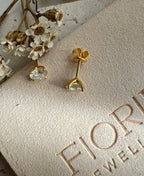 Sashi Moissanite Martini Set Stud Earrings image 4