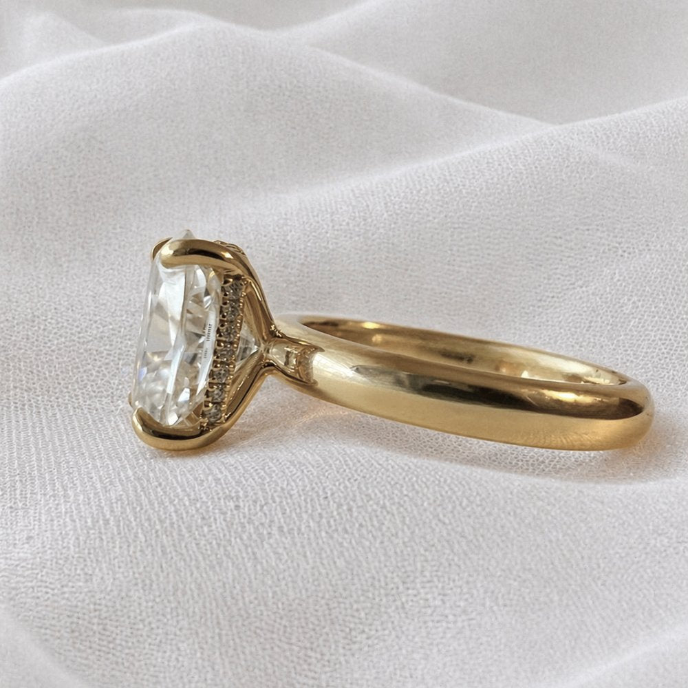 Signature Connie 3.5ct Elongated Cushion Cut Engagement Ring image 5