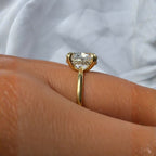 Signature Stevie Oval Cut 2.5ct Hidden Halo Low Set Ring image 2