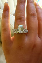 Signature Claudia 4mm Cushion Cut Moissanite Band image 8