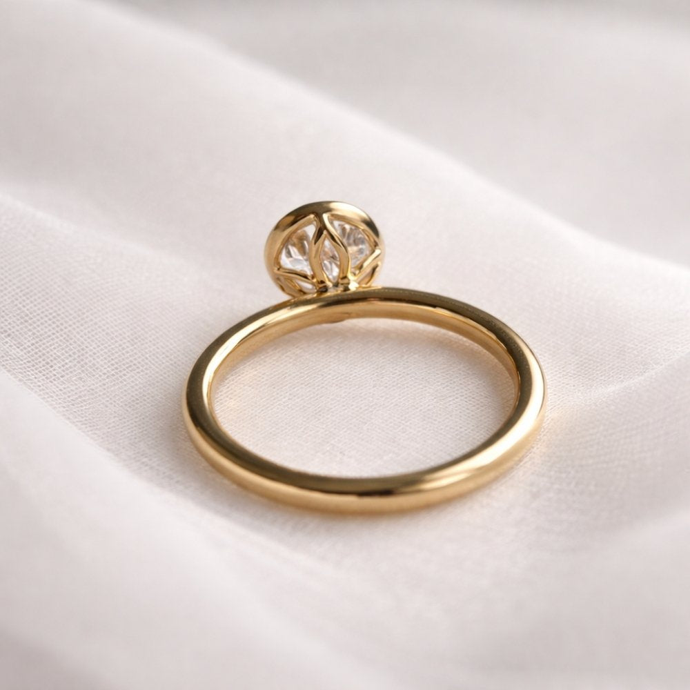 Lottie 2.5ct Oval Bezel Ring - M & F Series image 3