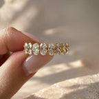 Chloe 2.4CTW Oval Half Eternity Band