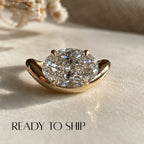 READY TO SHIP - Olive 2.32ct Oval Lab Diamond Contour Ring