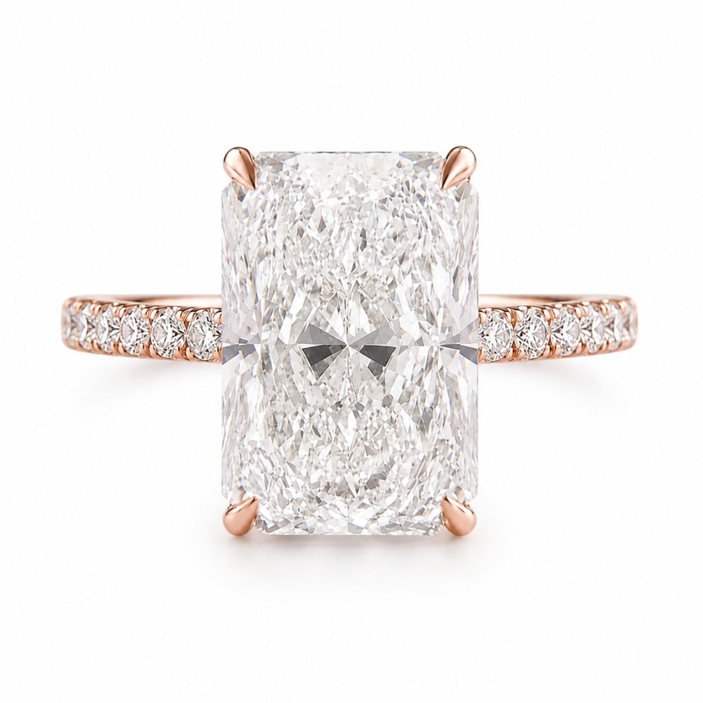 Rosalie 4-4.5ct Radiant Pave Ring