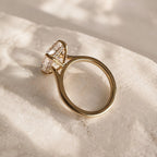 Riley 4ct Radiant Cathedral Ring
