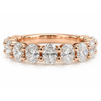 Valentina 2.25CTW Oval 3/4 Eternity Band