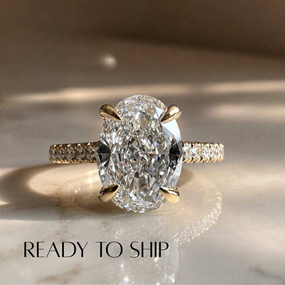 READY TO SHIP - Octavia 2.11ct Oval Lab Diamond Ring