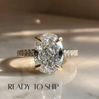 READY TO SHIP - Octavia 2.11ct Oval Lab Diamond Ring