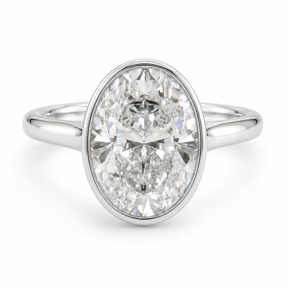 Bianca 2.5ct Oval Bezel Ring