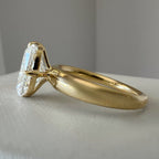 READY TO SHIP - Tanya 3ct Elongated Cushion Tapered Ring