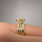 Signature Daisy Oval Cut 5ct Cathedral Ring image 6