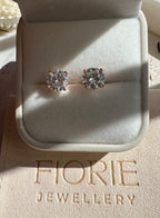 Sashi Moissanite Martini Set Stud Earrings image 2