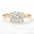 Signature Clara 2ct East West Oval Cut Ring image 0
