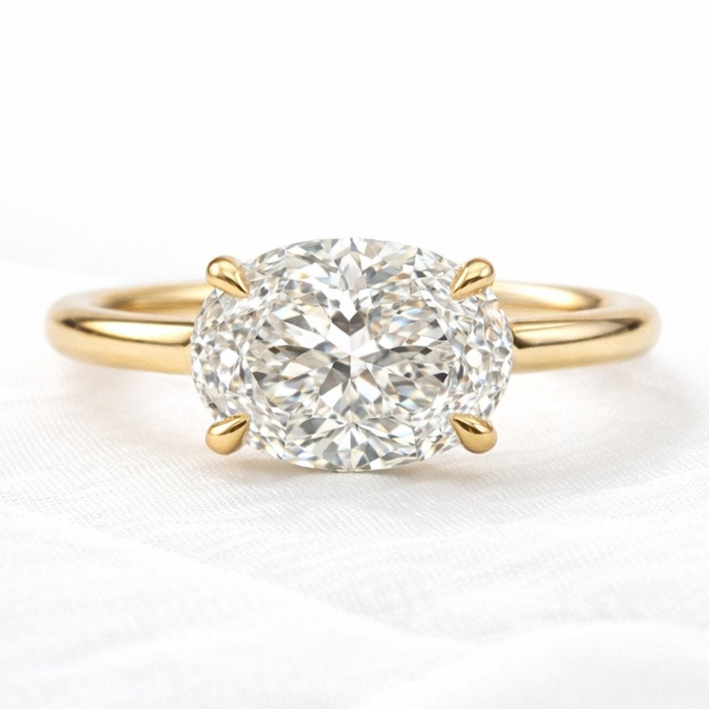 Signature Clara 2ct East West Oval Cut Ring image 0