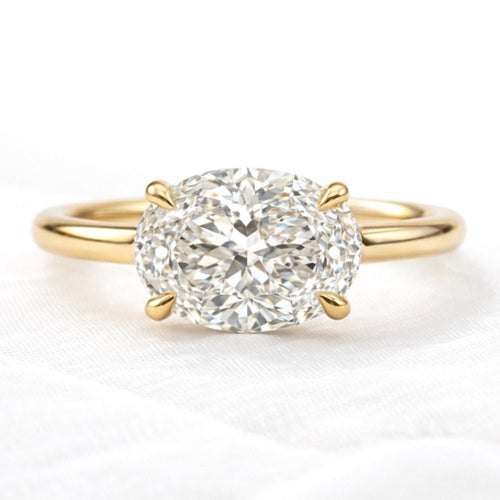 Signature Clara 2ct East West Oval Cut Ring image 0