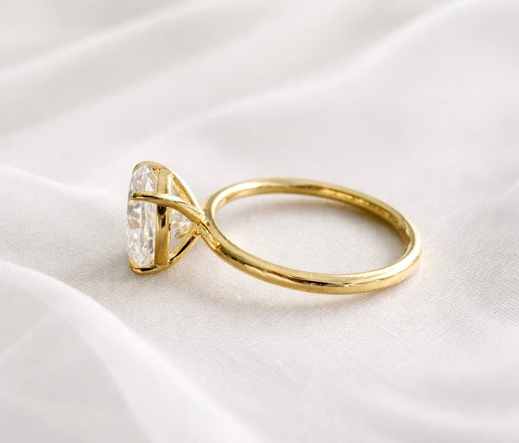 Signature Ophelia Fleur Oval Cut 2-2.5ct Solitaire Ring image 8