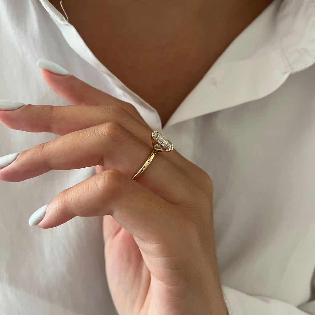 Signature Caroline 2ct Elongated Cushion Cut Solitaire Ring image 3