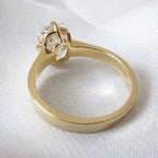 Christina 3ct Elongated Cushion Cut 3mm Wide Ring - M and F Series image 3