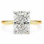 Signature Emily 3.5ct Elongated Cushion Cut Cathedral Engagement Ring image 0