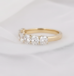 Signature Claudia 4mm Cushion Cut Moissanite Band image 6