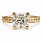 Deborah 2ct Cushion Cut Textured Ring - M and F Series image 0