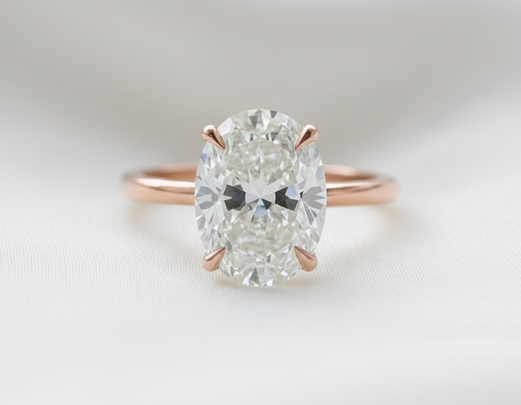 Signature Violet 1-1.5ct Oval Solitaire Ring image 9