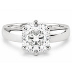 Signature Cressida 3ct Cushion Cut 5mm Wide Band Ring image 3