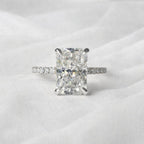 Signature Tina Radiant Cut 2-2.5ct Moissanite Ring image 5