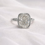 Signature Jasmine 3ct Elongated Cushion Cut Bezel Set Ring image 10