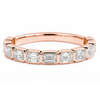 Signature Elodie Emerald Cut East West Bezel Band image 2