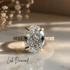 Octavia 2-2.5ct Oval Pave Ring