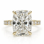 Serena 5ct Elongated Cushion Pave Ring