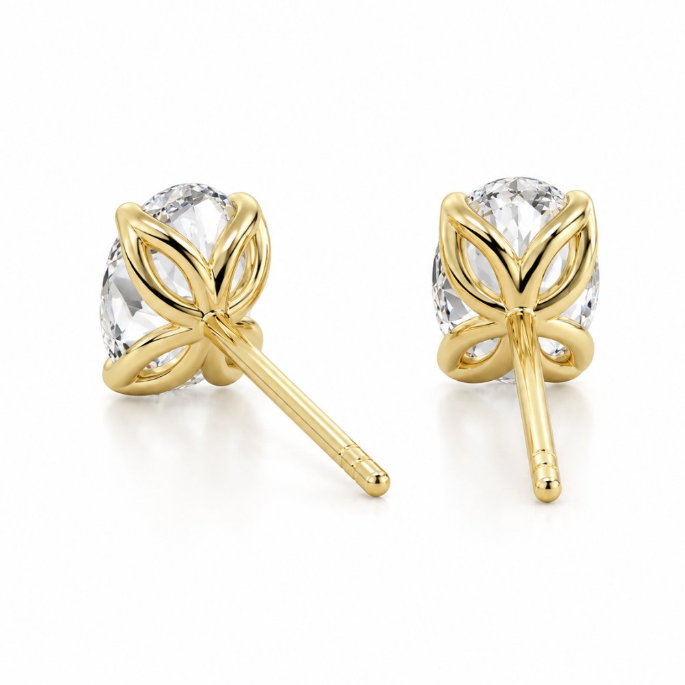 Tara 1CTW Oval Lab Diamond Stud Earrings