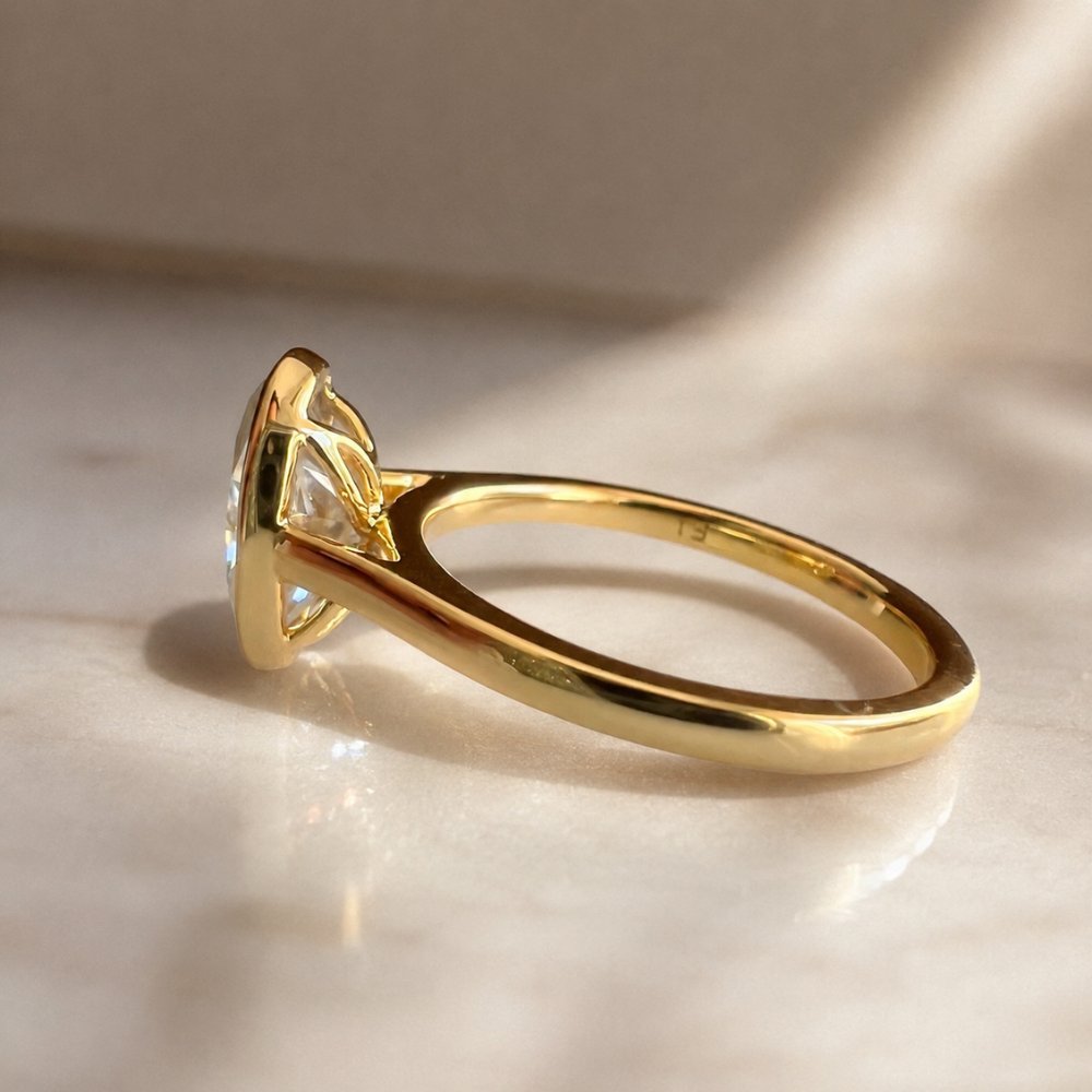 Bianca 2.5ct Oval Bezel Ring