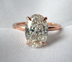 Signature Ophelia Fleur Oval Cut 2-2.5ct Solitaire Ring image 13