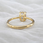 Signature Stevie Oval Cut 2.5ct Hidden Halo Low Set Ring image 6