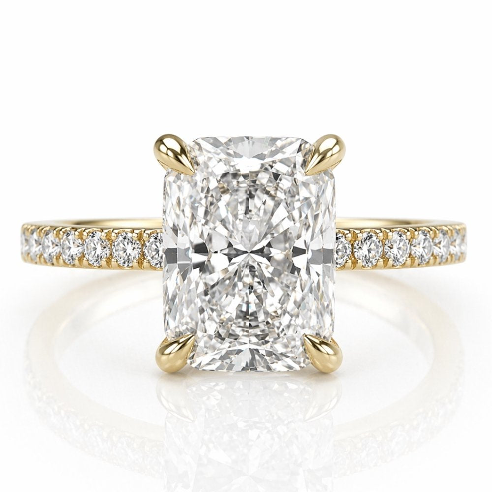Signature Tina Radiant Cut 2-2.5ct Moissanite Ring image 0