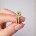 Valen 0.54CTW Lab Grown Diamond Hoop Earrings image 2