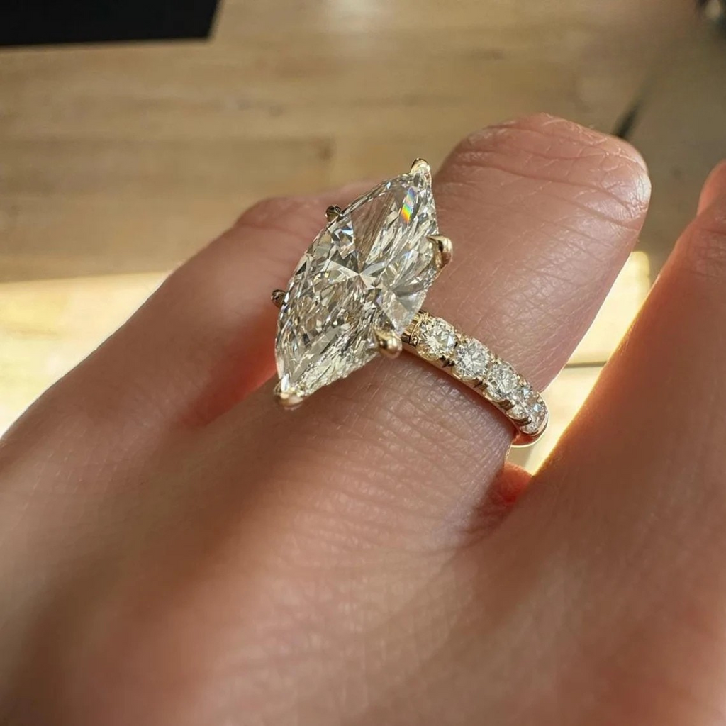 Signature Selena 3.5ct Marquise Cut with Pave Ring image 2