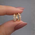 Polly 0.22CTW Lab Grown Diamond Huggie Earrings image 2